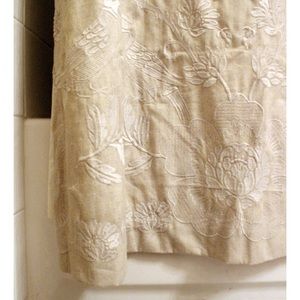 Beautiful embroidered shower curtain